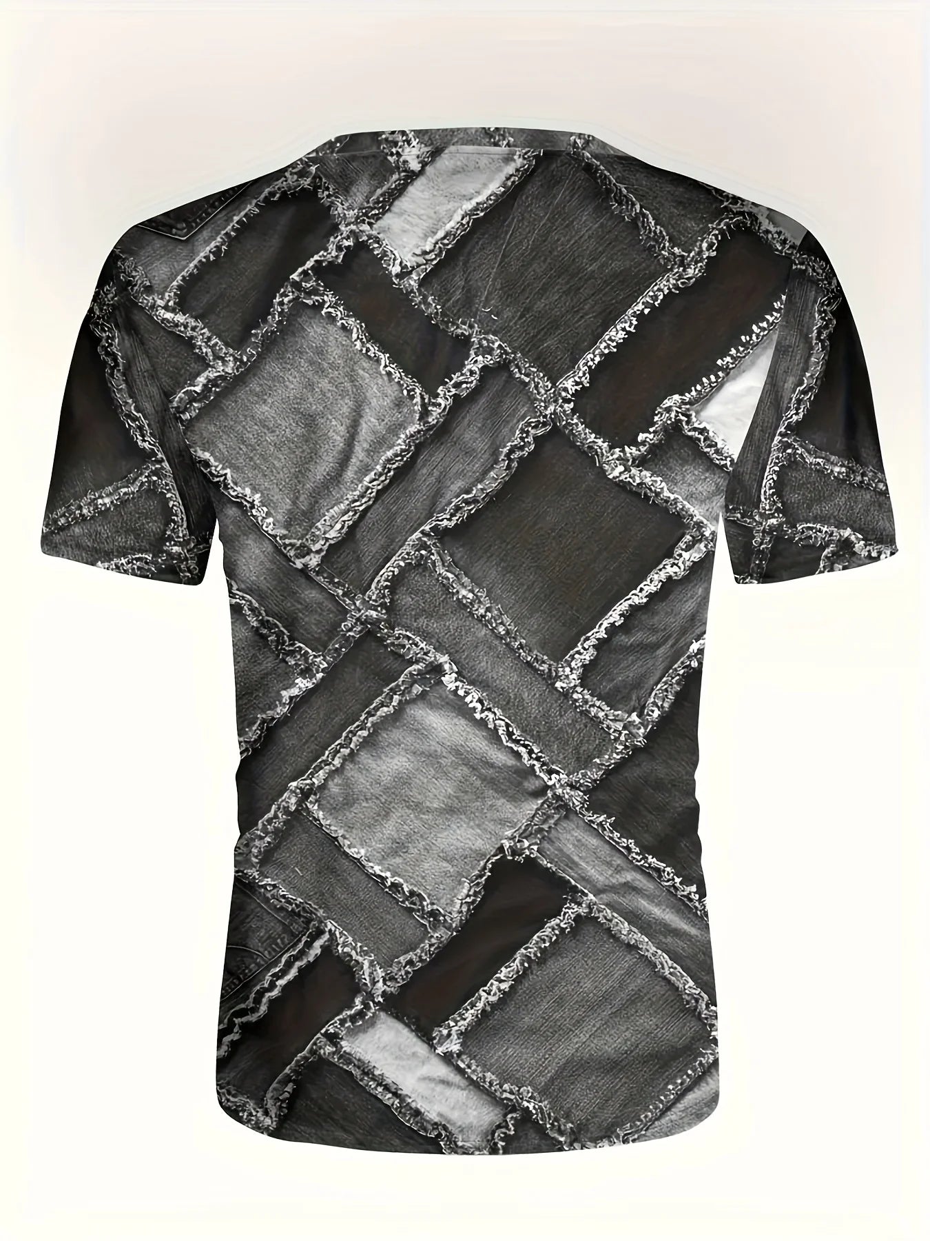 T-shirt graphique homme à col rond avec impression fantaisie, haut d'été à manches courtes pour homme, haut doux, tendance et confortable, vêtements de sport