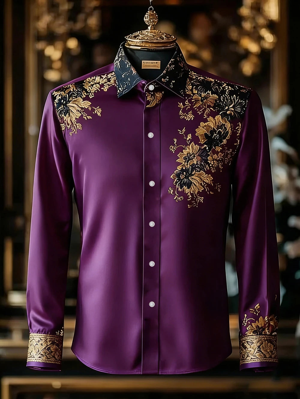 Nouvelle chemise pour homme 2026, style urbain, imprimé haute définition 3D, design de col élégant, haut polyvalent et tendance pour homme