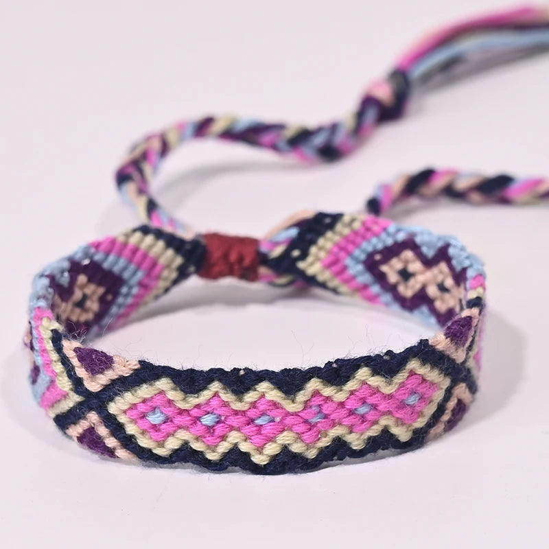 Bracelet d'amitié bohème tressé en corde pour femmes, style plage d'été, bijoux ethniques Nibir