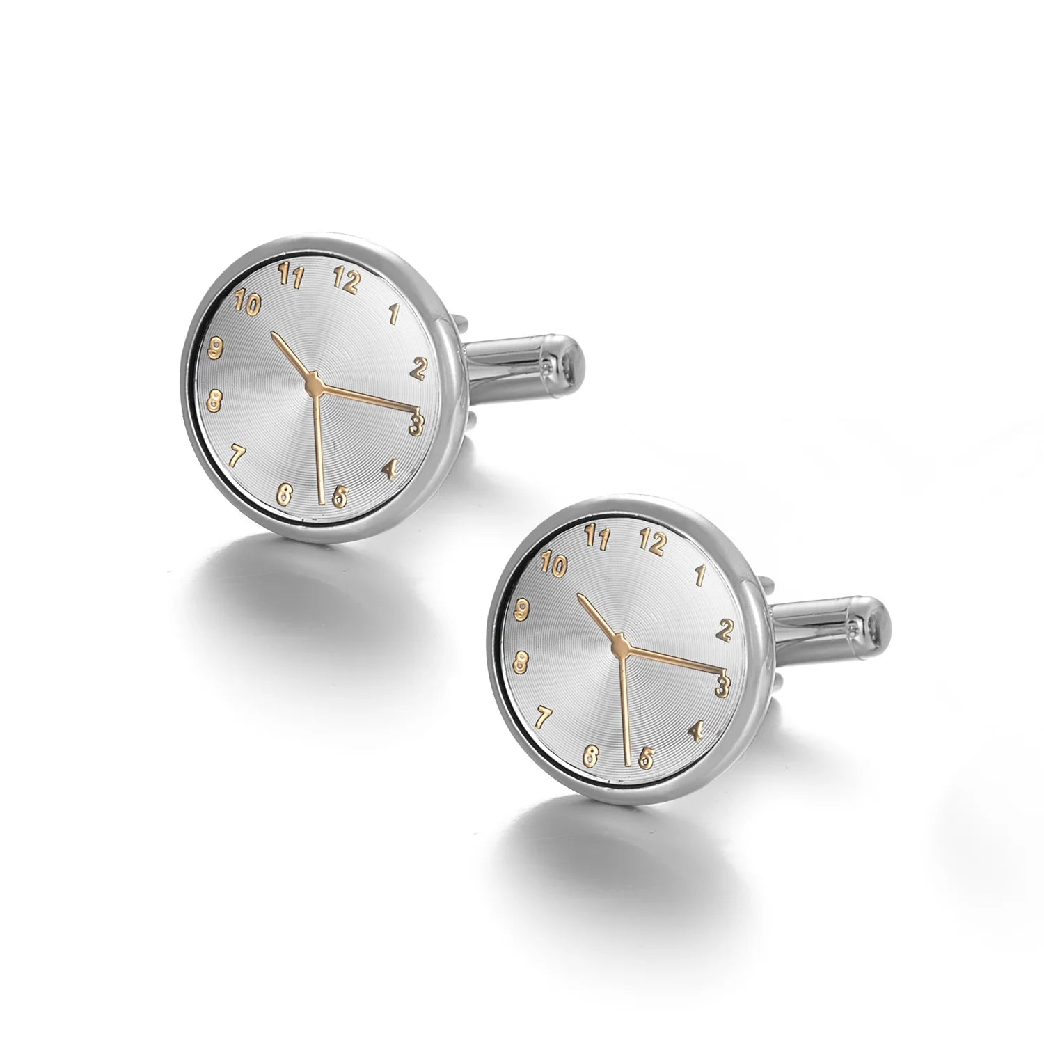 Boutons de manchette homme en cuivre pour hommes de luxe, cadeaux d'invités de mariage, bijoux de mode ronds carrés, boutons de manchette et pince à cravate pour hommes