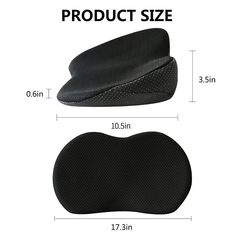 Coussin de siège de voiture universel 2 en 1, Oreiller lombaire multifonctionnel à mémoire de forme, Support conducteur respirant, Soulagement et confort pour siège de voiture