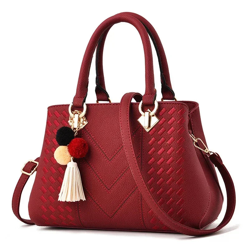 Nouveau sac à bandoulière pour femme, grande capacité, sac à main pour femme, sac à bandoulière en PU, sac seau portable, sacs messager pour dames, sacs cabas