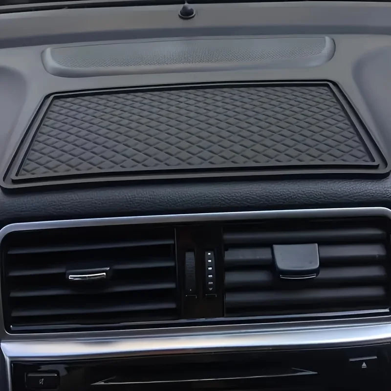 1 tapis antidérapant pour voiture avec laine adhésive, tapis en maille pour console centrale de voiture