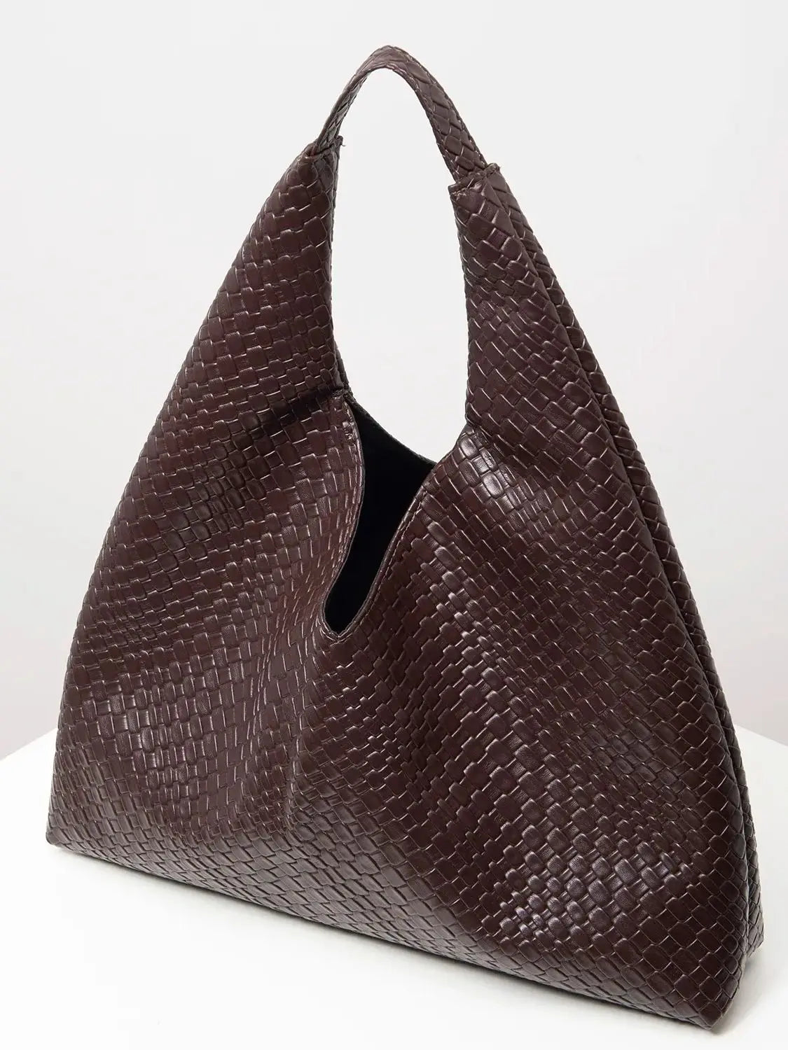 Sac cabas tressé en similicuir vintage pour femme, grande capacité, sac à bandoulière, sac décontracté pour le quotidien