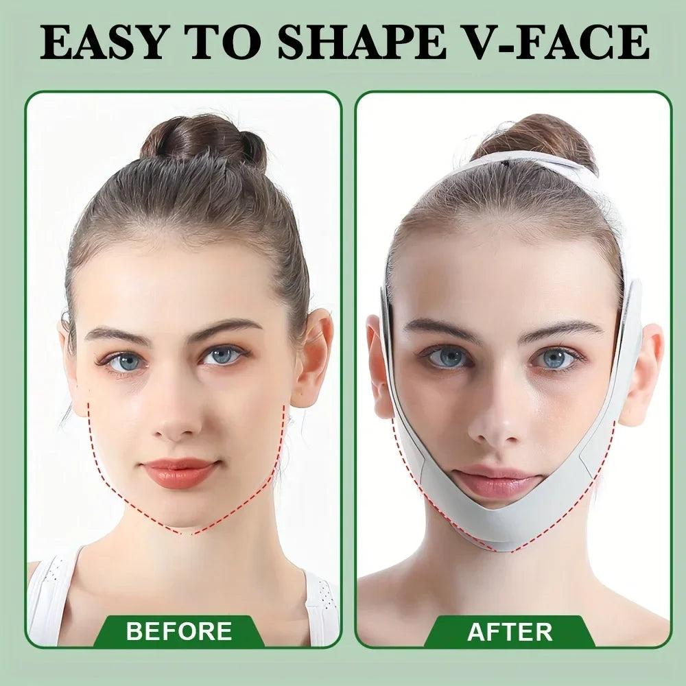 Bandeau de lifting réutilisable en V pour le visage, pour affiner le menton et les joues, outils de massage facial pour le soin de la peau des femmes.