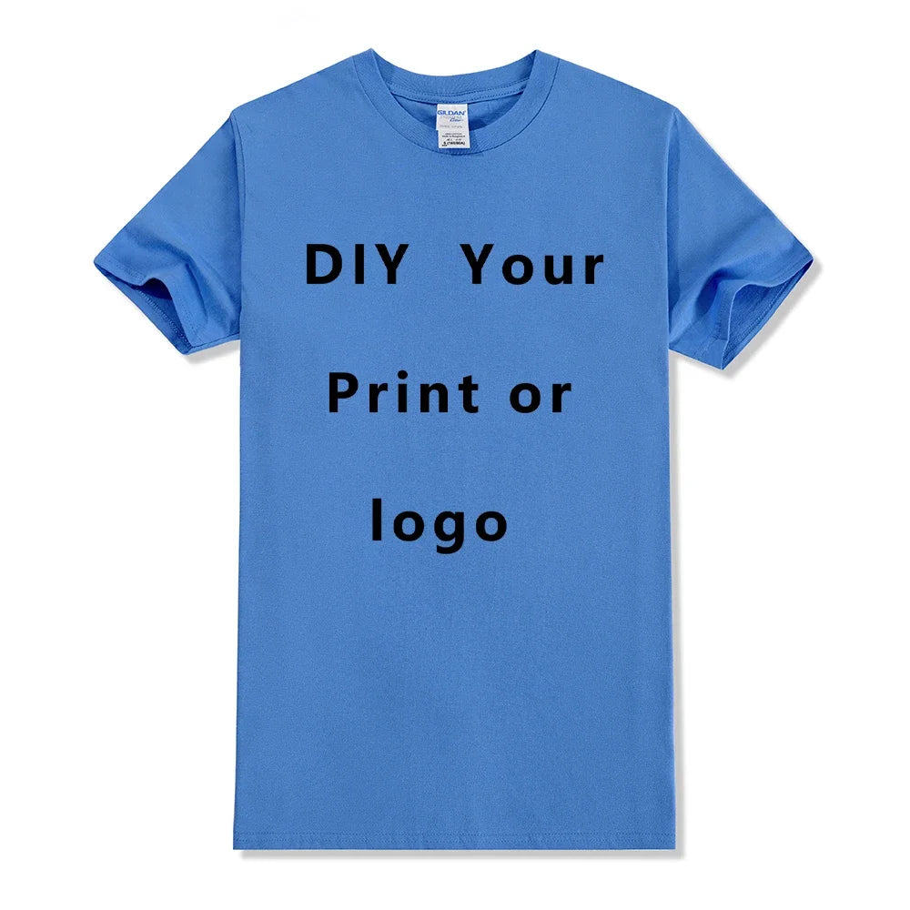 T-shirt personnalisé homme et femme, Créez votre propre logo, texte, photo, recto et verso, Les deux côtés offerts, Taille européenne, Coton, T-shirt personnalisé