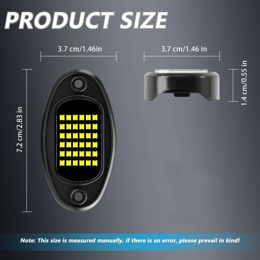 1x Car Navigation Light Motorcycle for Holding 36smd LED Decorative Chassis 4x4 Off-road Truck SUV Rock 12v Ambient Light