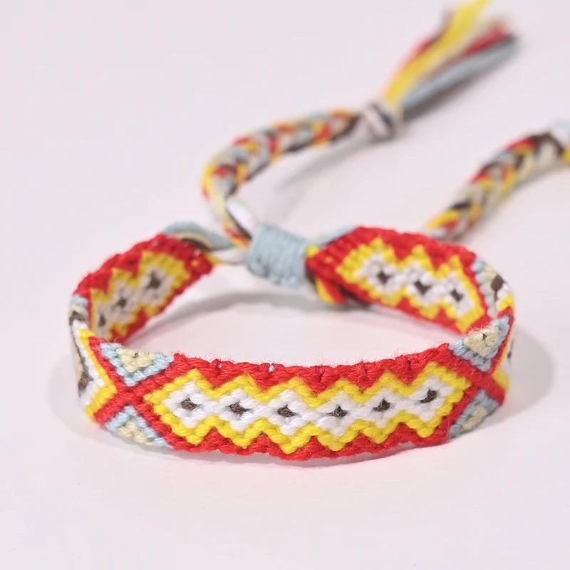 Bracelet d'amitié bohème tressé en corde pour femmes, style plage d'été, bijoux ethniques Nibir