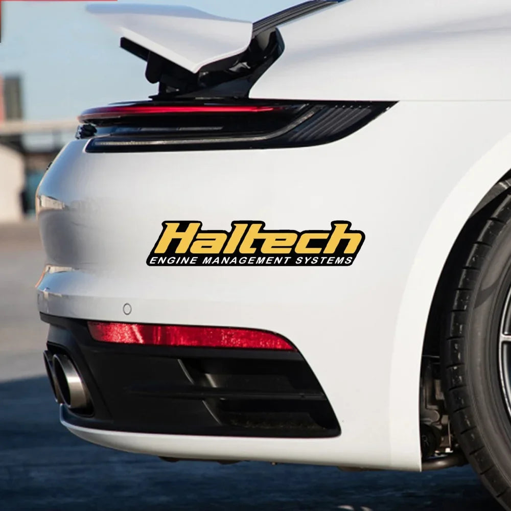 1 autocollant tendance de la marque Haltech, design accrocheur pour la personnalisation de véhicules, parfait pour les passionnés de tuning