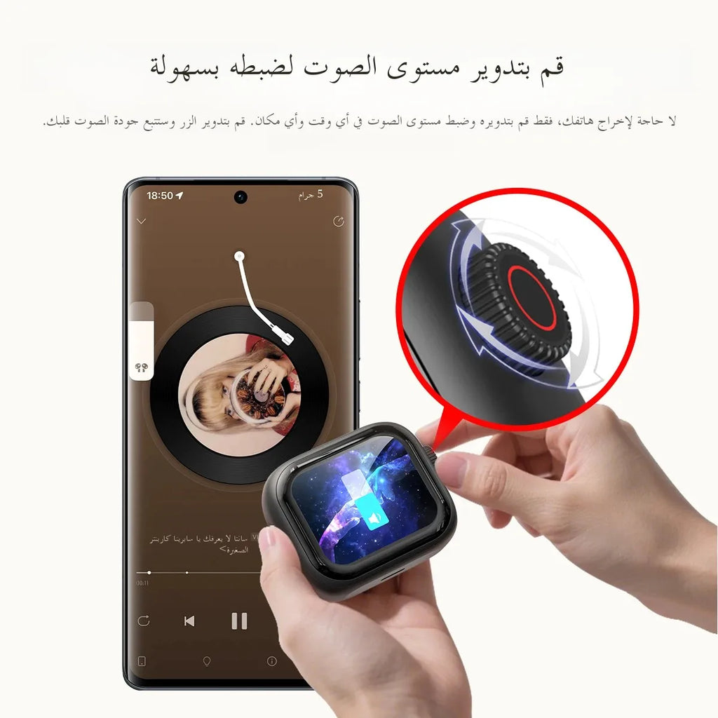 [Écran Ultra HD] Écouteurs HTC NE40 Bluetooth V6 TWS Casque Sans Fil Sportif Traducteur AI Réduction de Bruit Intégrée