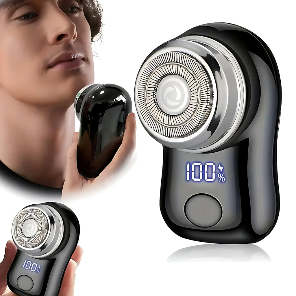 Rasoir Électrique Barbe Homme, Rasoir Spirale en Acier Inoxydable, Rechargeable par USB, Fonction de Rasage Net, 1 Niveau, 1 Rasoir, Autonomie de la Batterie.