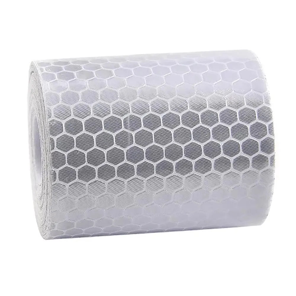1-4 bandes réfléchissantes pour voiture Avertissement de sécurité 5cm*100cm Autocollant décoratif pour voiture Film de protection réfléchissant pour auto et moto