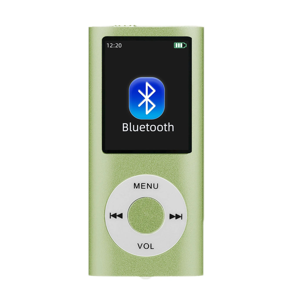 Lecteur MP3 avec écouteurs, câble de données, design élégant, multifonctionnel, son sans perte, écran LCD mince de 1,8 pouces, lecteurs de musique MP3 portables
