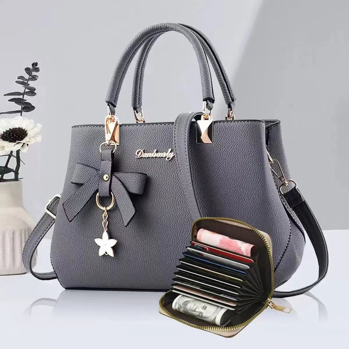 Nouveau sac coréen tendance automne et hiver avec nœud pour femme, sac à bandoulière portable, sac messager, sac killer, sac de maman, grande capacité