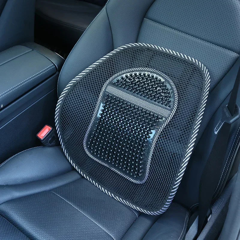 Nouveau Coussin Lombaire Voiture Respirant Soulagement de la Chaleur Été Massage Siège Coussin Dossier Bureau Support Lombaire Filet Tissu Dossier