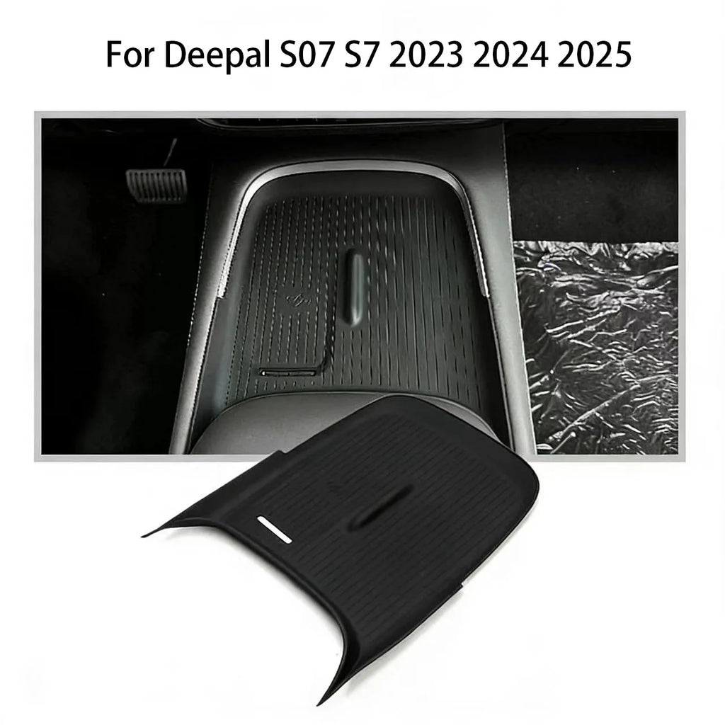 For Deepal S07 S7 2023 2024 2025 Car Center Control Wireless Charging Silicone Panel Silicone Anti-slip Mat Interior Accessories