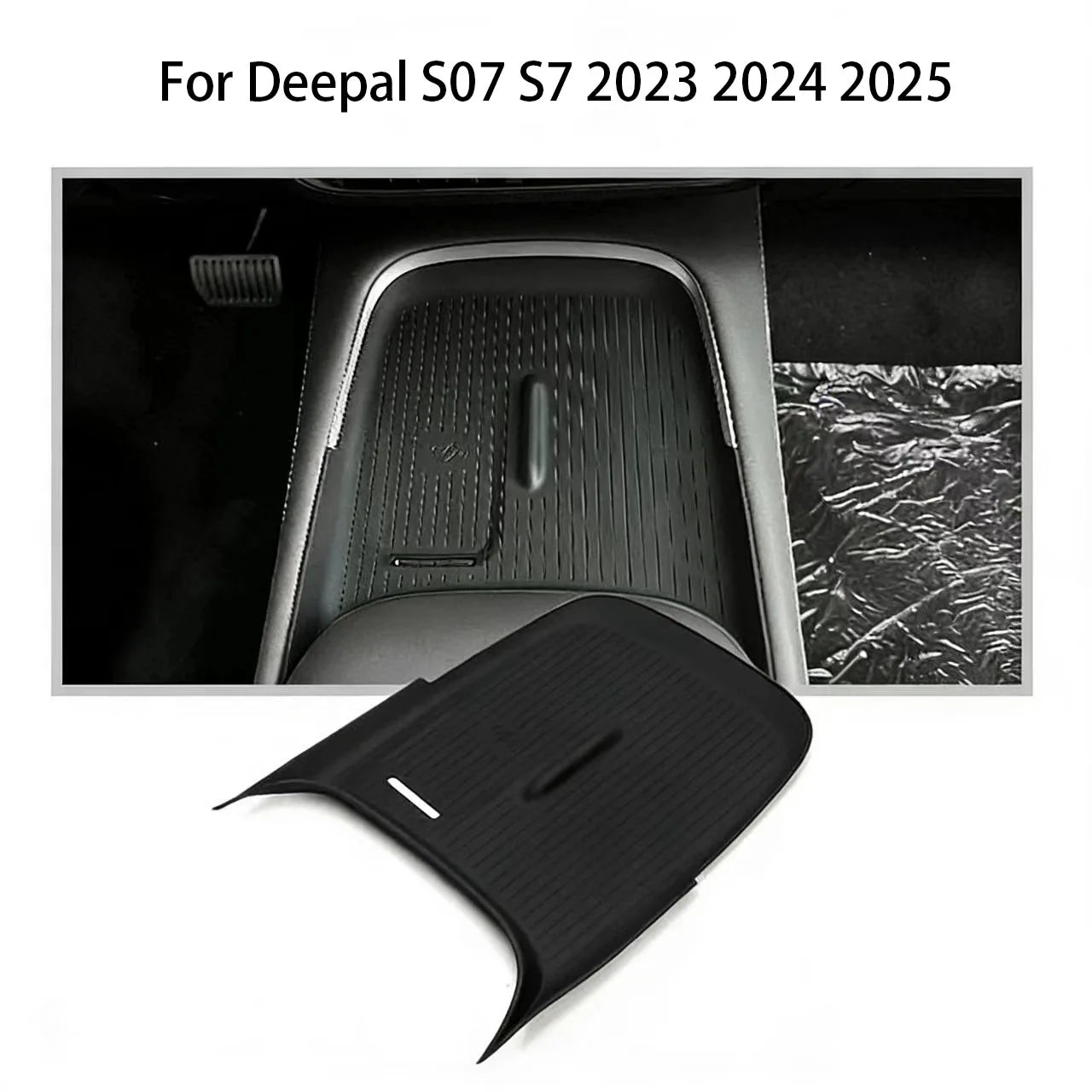 For Deepal S07 S7 2023 2024 2025 Car Center Control Wireless Charging Silicone Panel Silicone Anti-slip Mat Interior Accessories