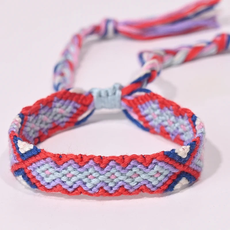 Bracelet d'amitié bohème tressé en corde pour femmes, style plage d'été, bijoux ethniques Nibir