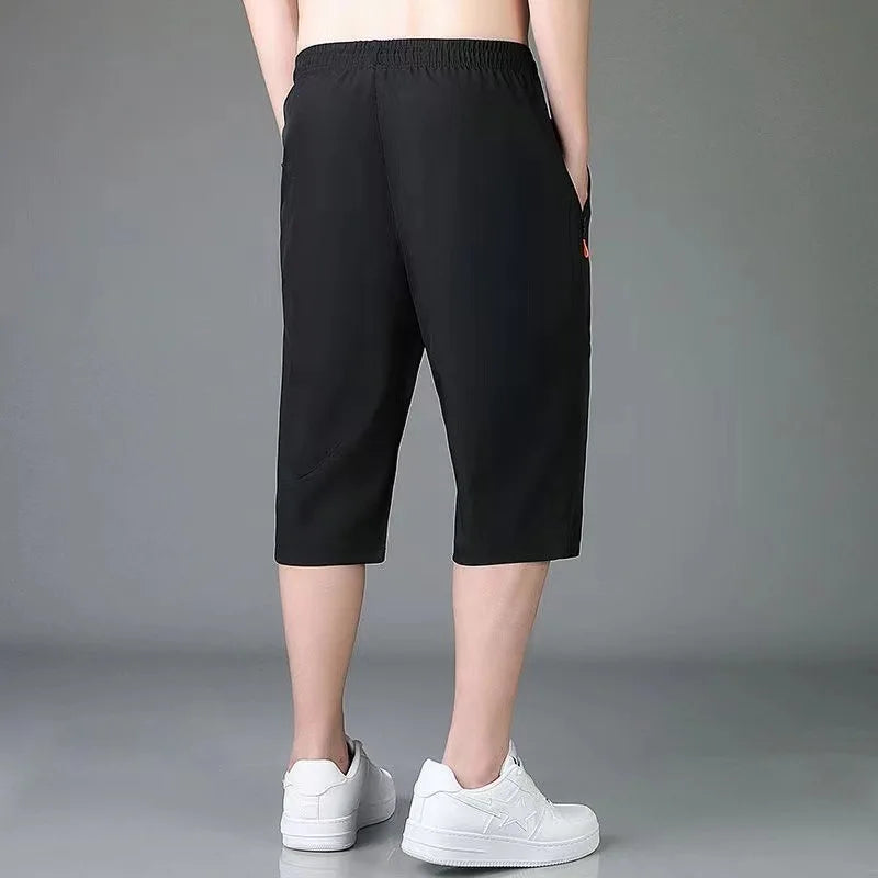Shorts d'été pour homme, respirants, séchage rapide, taille élastique, décontractés, à la mode, pour le jogging, la course, la gym, le fitness.