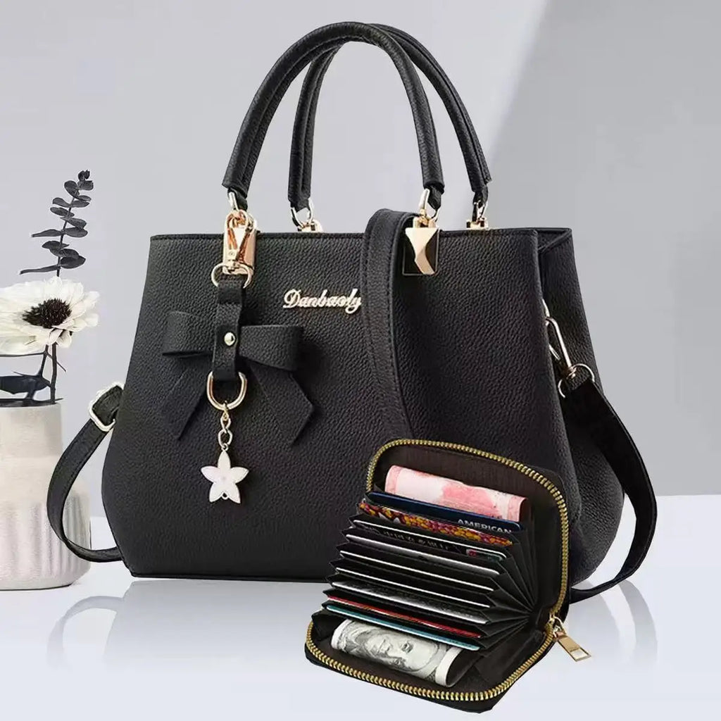 Nouveau sac coréen tendance automne et hiver avec nœud pour femme, sac à bandoulière portable, sac messager, sac killer, sac de maman, grande capacité
