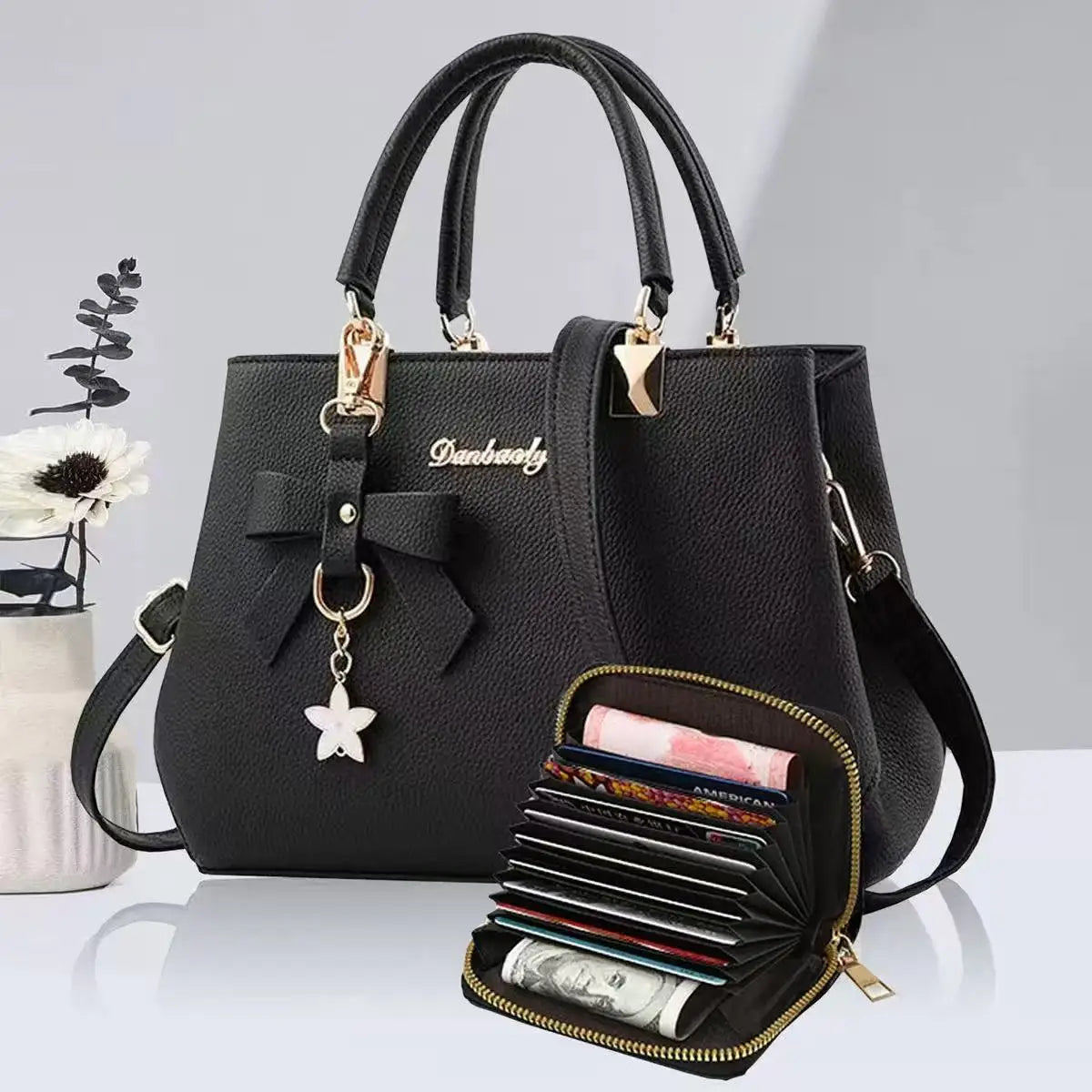 Nouveau sac coréen tendance automne et hiver avec nœud pour femme, sac à bandoulière portable, sac messager, sac killer, sac de maman, grande capacité