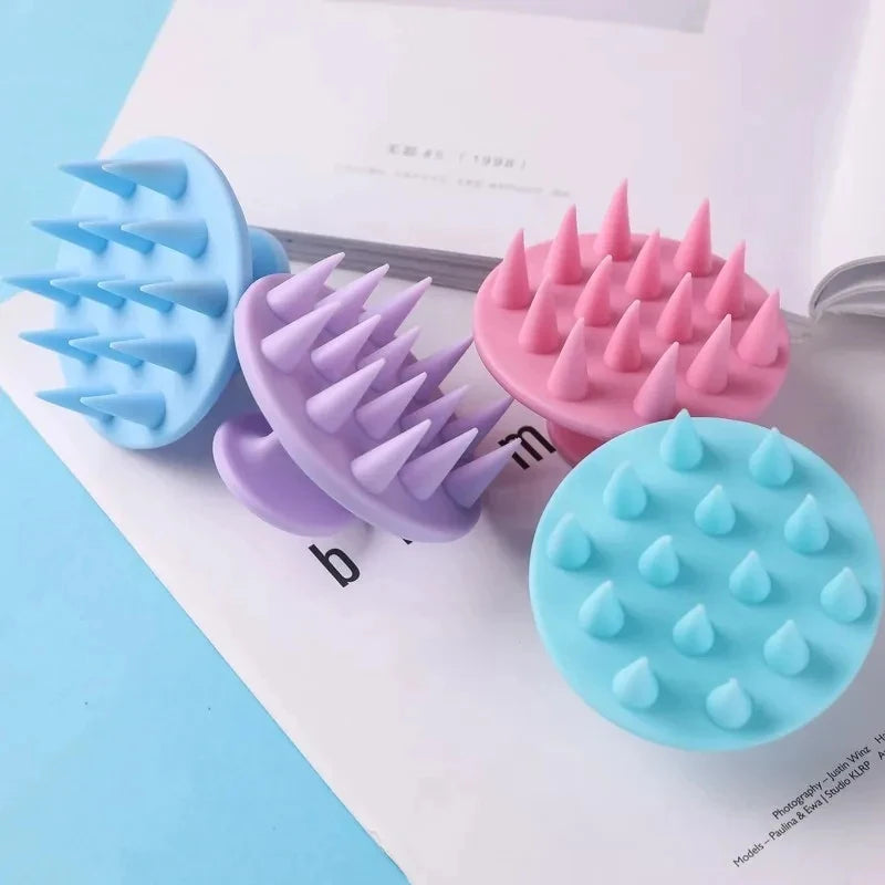 1-3 Pièces Silicone Shampooing Cuir Chevelu Masseur Cheveux Peigne De Massage Shampoing Brosse De Massage Bain Brosse De Douche Cuir Chevelu Masseur Cheveux Outil De Peigne