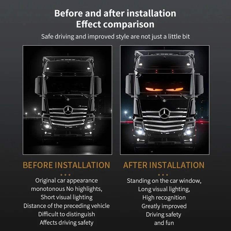 Flexible Screen LED Car Windshield Eyes LED Matrix Pixel Panel Display Evil Eyes LED Screen For The Car Windshield