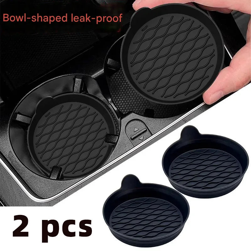 Sous-verre de voiture en silicone, sous-verre de voiture ondulé, tapis antidérapant de voiture original, produit neuf sans odeur pour voiture spéciale