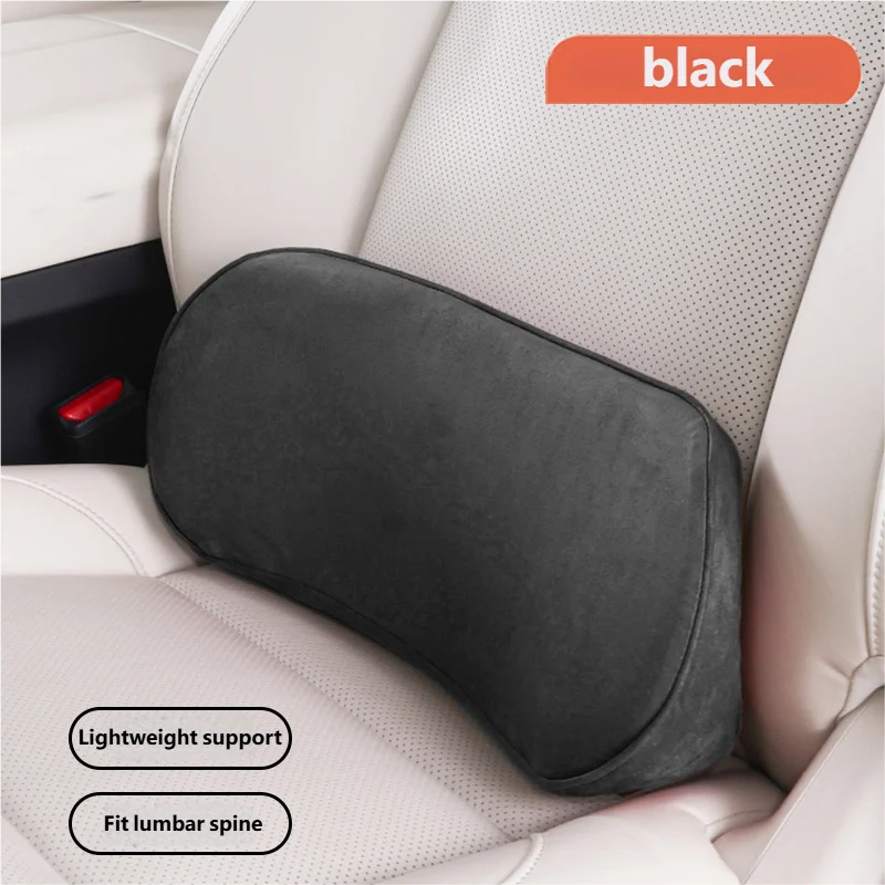 Coussin de soutien lombaire en mousse à mémoire de forme pour voiture, oreiller de taille, dossier de siège, support dorsal pour conducteur, accessoires d'intérieur automobile, confort