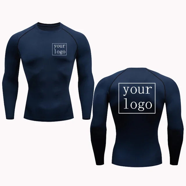 Nouveau T-shirt de compression personnalisé Votre logo Design Top Hommes Femmes Imprimer Design Original T-shirts Course Entraînement Gym T-shirt Séchage Rapide