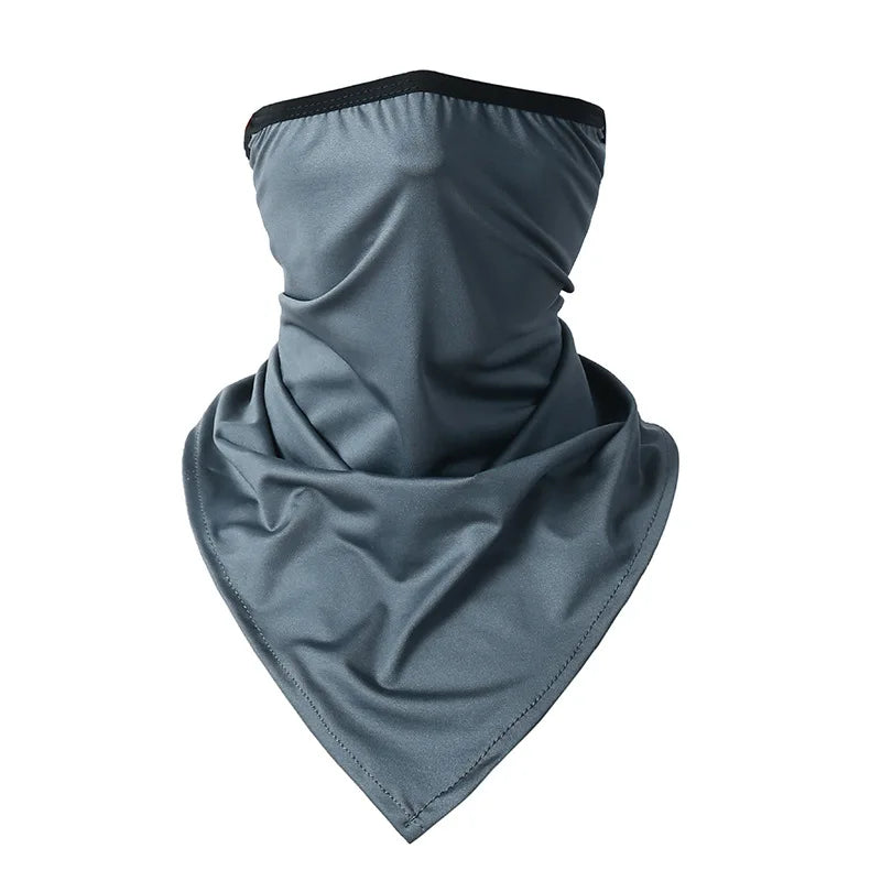 Cache-cou UV rafraîchissant pour l'été, masque de protection solaire avec boucles d'oreilles pour le cyclisme, la randonnée, les sports de plein air, séchage rapide, bandana respirant