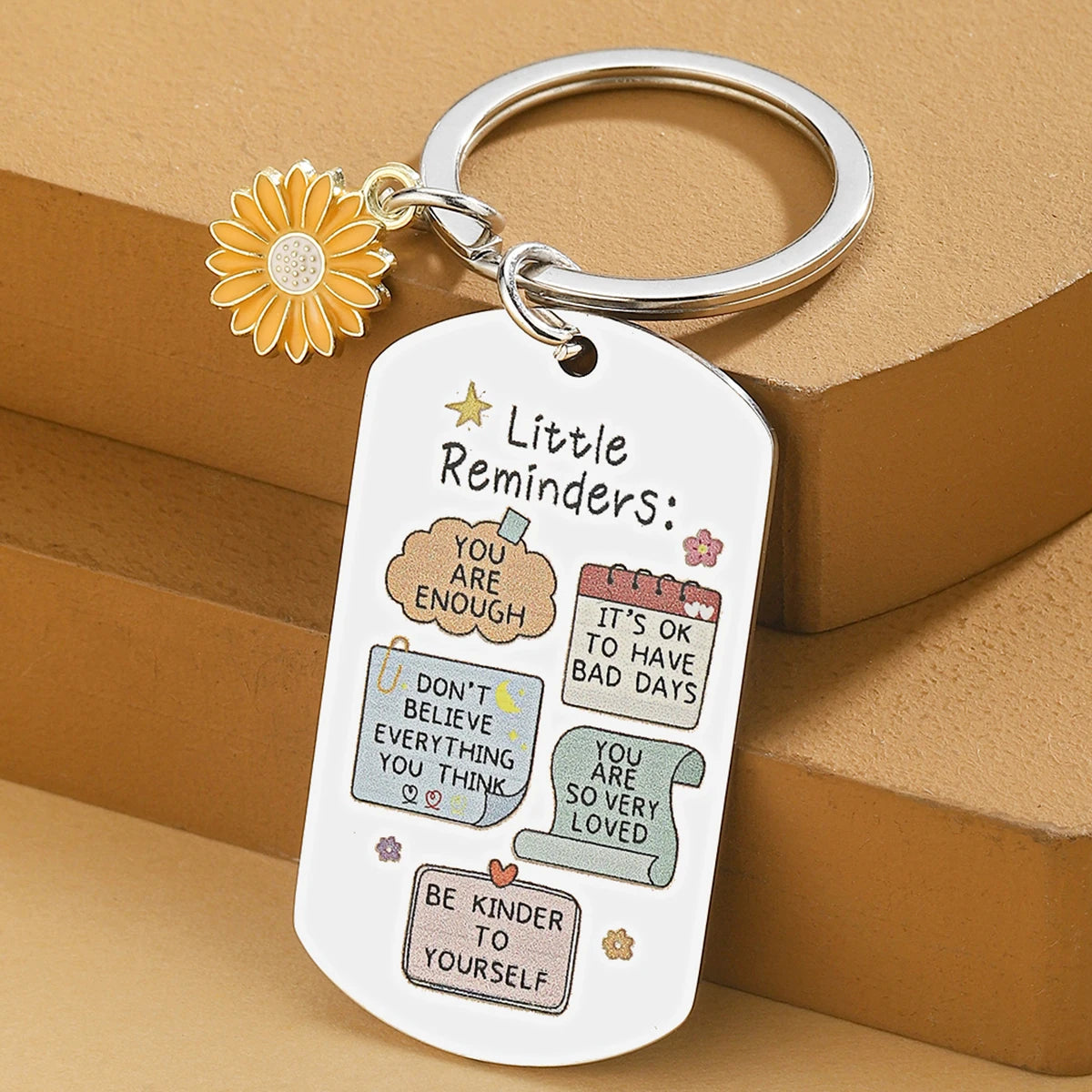 Porte-clés inspirant amusant - Porte-clés "Tu es suffisant", Porte-clés de rappel, Cadeaux inspirants pour hommes et femmes