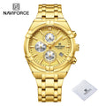 NAVIFORCE Original Watches for Men Quartz Fashion Sport Chronograph Male Simple Wild Waterproof ate Display Wristwatch Man Clock