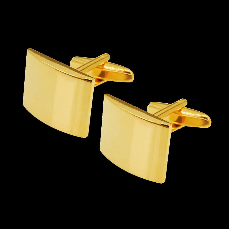 XKZM Nouvelle marque de bijoux de luxe Boutons de manchette carrés gravés au laser en métal Boutons de manchette pour chemises d'hommes Livraison directe