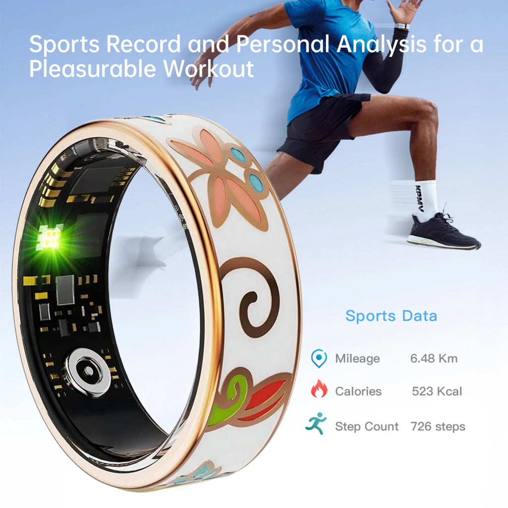 NOUVELLE bague intelligente saine 5 ATM étanche Appel sans fil Surveillance de la fréquence cardiaque/du sommeil/de l'oxygène sanguin Pour Android/IOS Cadeaux hommes femmes