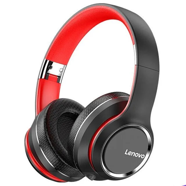 Écouteurs Bluetooth supra-auriculaires pliables Lenovo HD200 Casque sans fil pour ordinateur Réduction du bruit Stéréo HIFI Casque de jeu