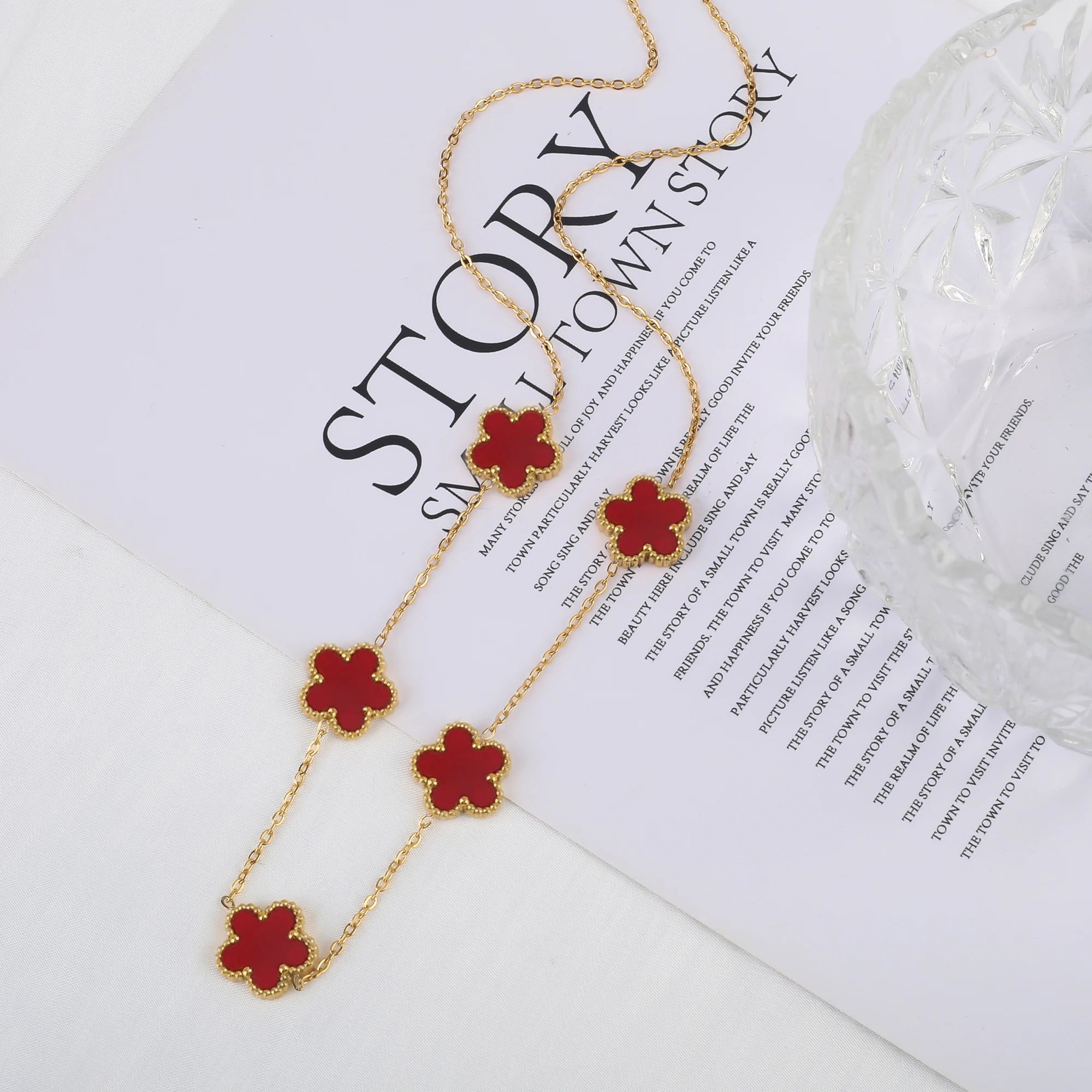 Promotion Chaude Acier Inoxydable Laser Cinq Feuilles Pétale Réglable Trèfle Bracelet Classique pour Femme Fille Bijoux de Marque Cadeau de Fête