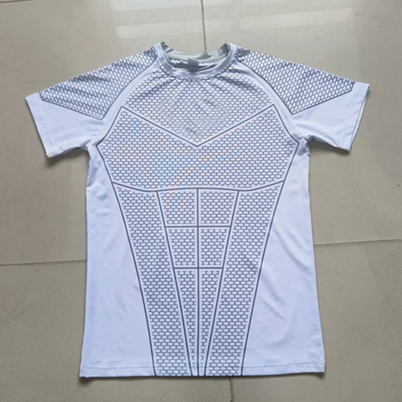T-shirt athlétique homme 2026 nouvelle collection, coupe moulante, à manches courtes, séchage rapide, pour la gym, l'entraînement, la course à pied, le sport, la musculation