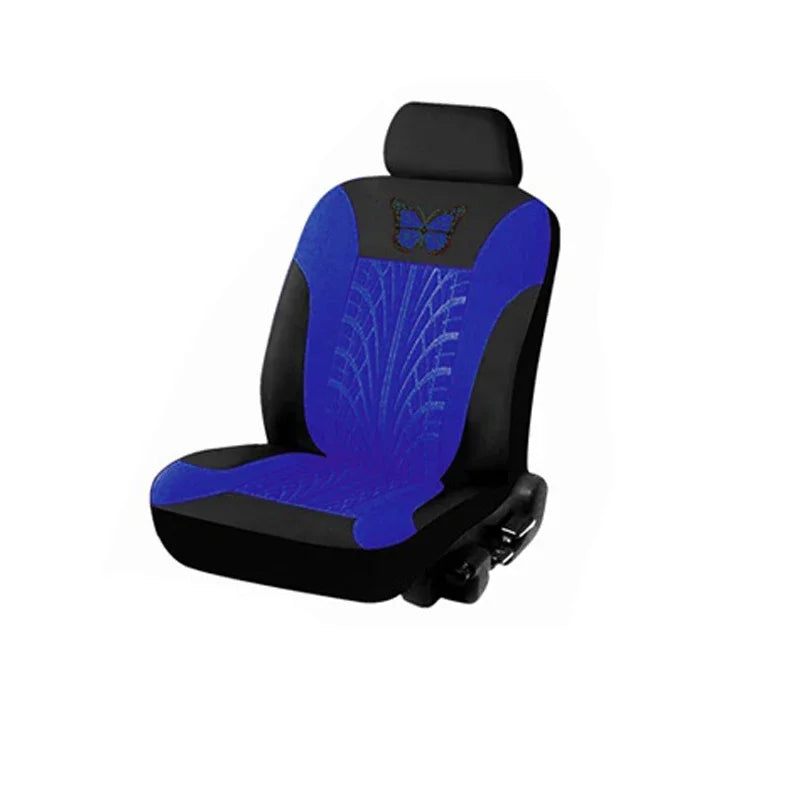 Housses de Siège de Voiture Complètes, Ensemble Universel de Housses de Siège Auto Broderie Motif Papillon