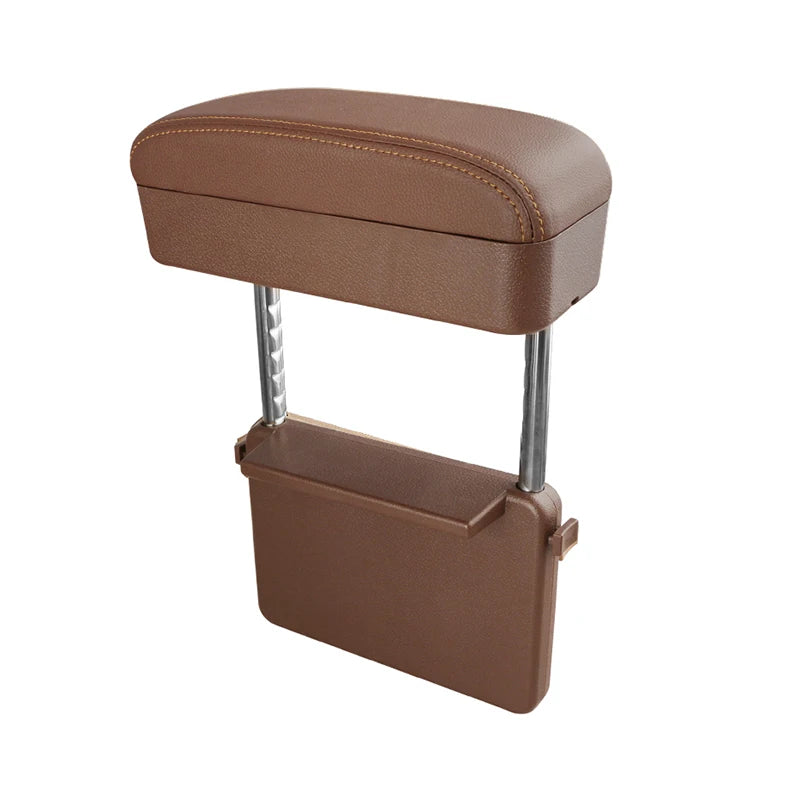 Boîte d'accoudoir de voiture, support de coude réglable, organiseur d'espace de siège, coussin compatible avec voitures, SUV, camionnettes, confort de conduite ergonomique