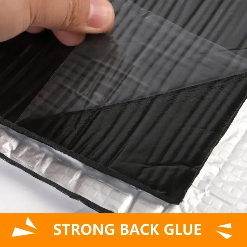 Tapis isolant thermique et phonique ignifuge 200x50cm Tapis thermique acoustique Panneaux muraux insonorisés Isolation phonique pour insonorisation de voiture