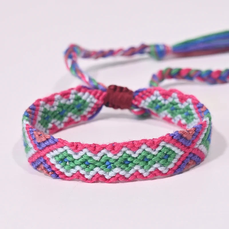 Bracelet d'amitié bohème tressé en corde pour femmes, style plage d'été, bijoux ethniques Nibir