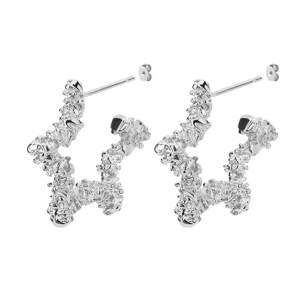 Stainless Steel Starfish Shell Stud Earrings for Women Minimalist Gold Color Aesthetic Wedding Earring Summer Beach Jewelry Gift