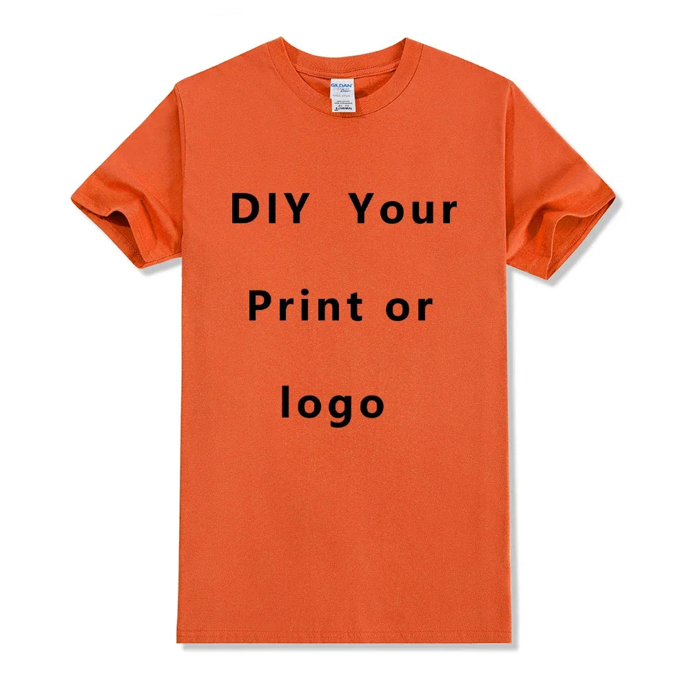 T-shirt personnalisé homme et femme, Créez votre propre logo, texte, photo, recto et verso, Les deux côtés offerts, Taille européenne, Coton, T-shirt personnalisé