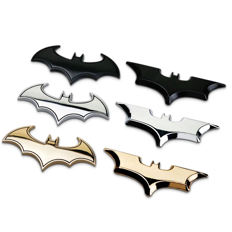 1 autocollant de voiture 3D en forme de chauve-souris, autocollant de décoration de moto, accessoires de style pour automobiles