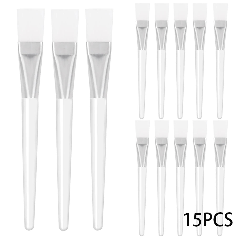 3/5/15 Pcs Brosse Masque Facial Applicateur de Masque Transparent Pinceaux de Maquillage pour Femmes Filles Esthéticienne Masque Facial Outils de Bricolage