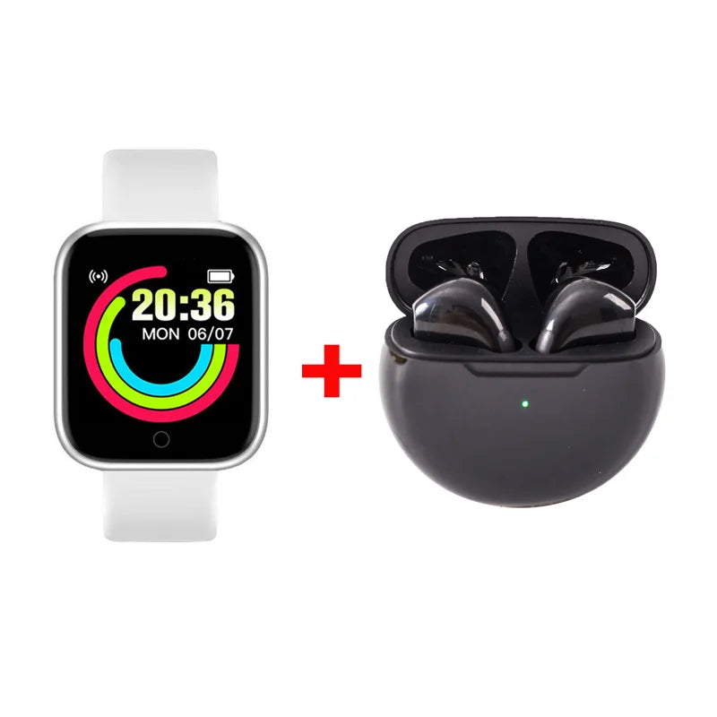 Montre connectée D20 Smart Watch Sport Fitness Tracker Podomètre Smartwatch pour Hommes Femmes Montre-bracelet numérique Y68 Pro6 Cadeau