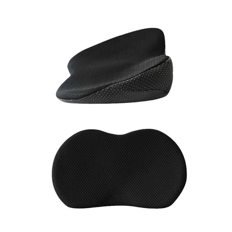 Coussin de siège de voiture universel 2 en 1, Oreiller lombaire multifonctionnel à mémoire de forme, Support conducteur respirant, Soulagement et confort pour siège de voiture