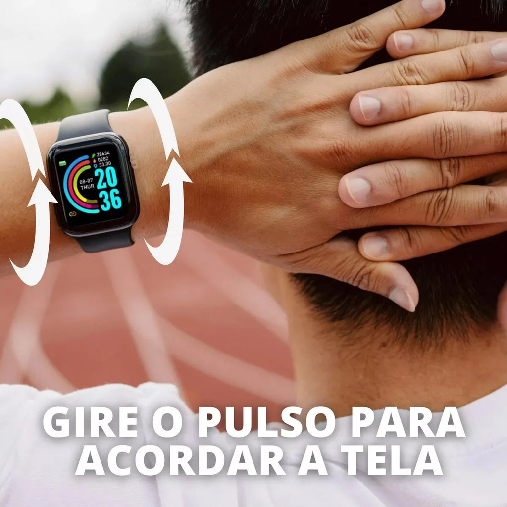 Montre connectée D20 Smart Watch Sport Fitness Tracker Podomètre Smartwatch pour Hommes Femmes Montre-bracelet numérique Y68 Pro6 Cadeau