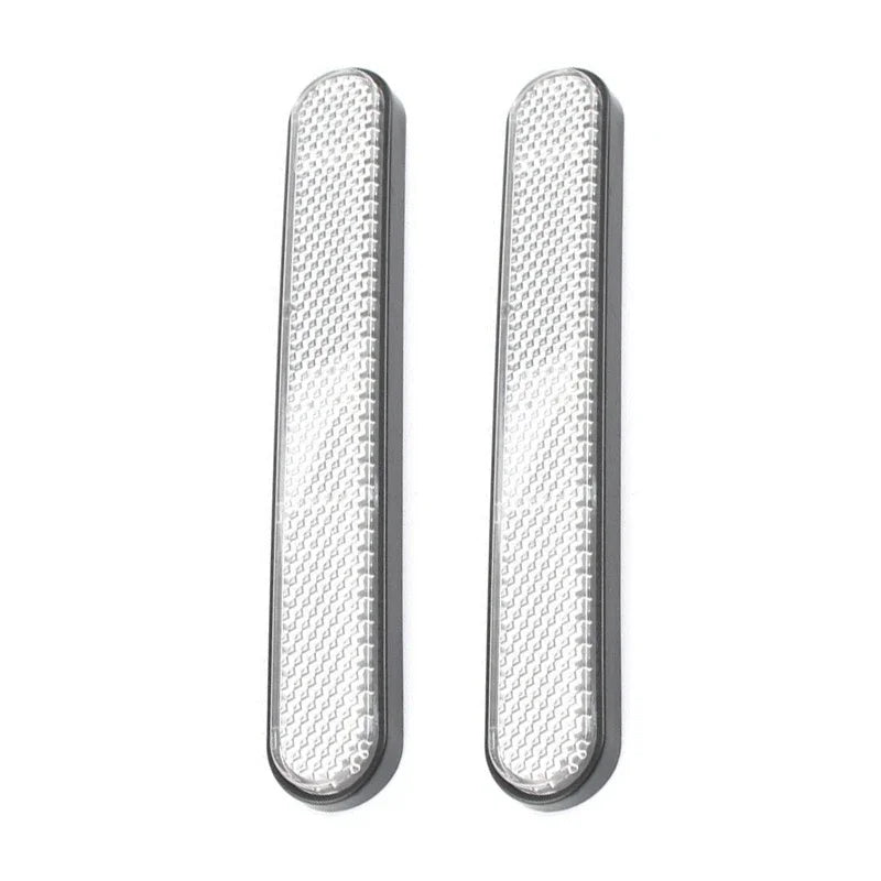 2 bandes réfléchissantes de fourche avant de moto en plastique ABS, panneau d'avertissement de sécurité, autocollant réfléchissant, accessoires de moto